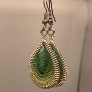 Embroidered earrings